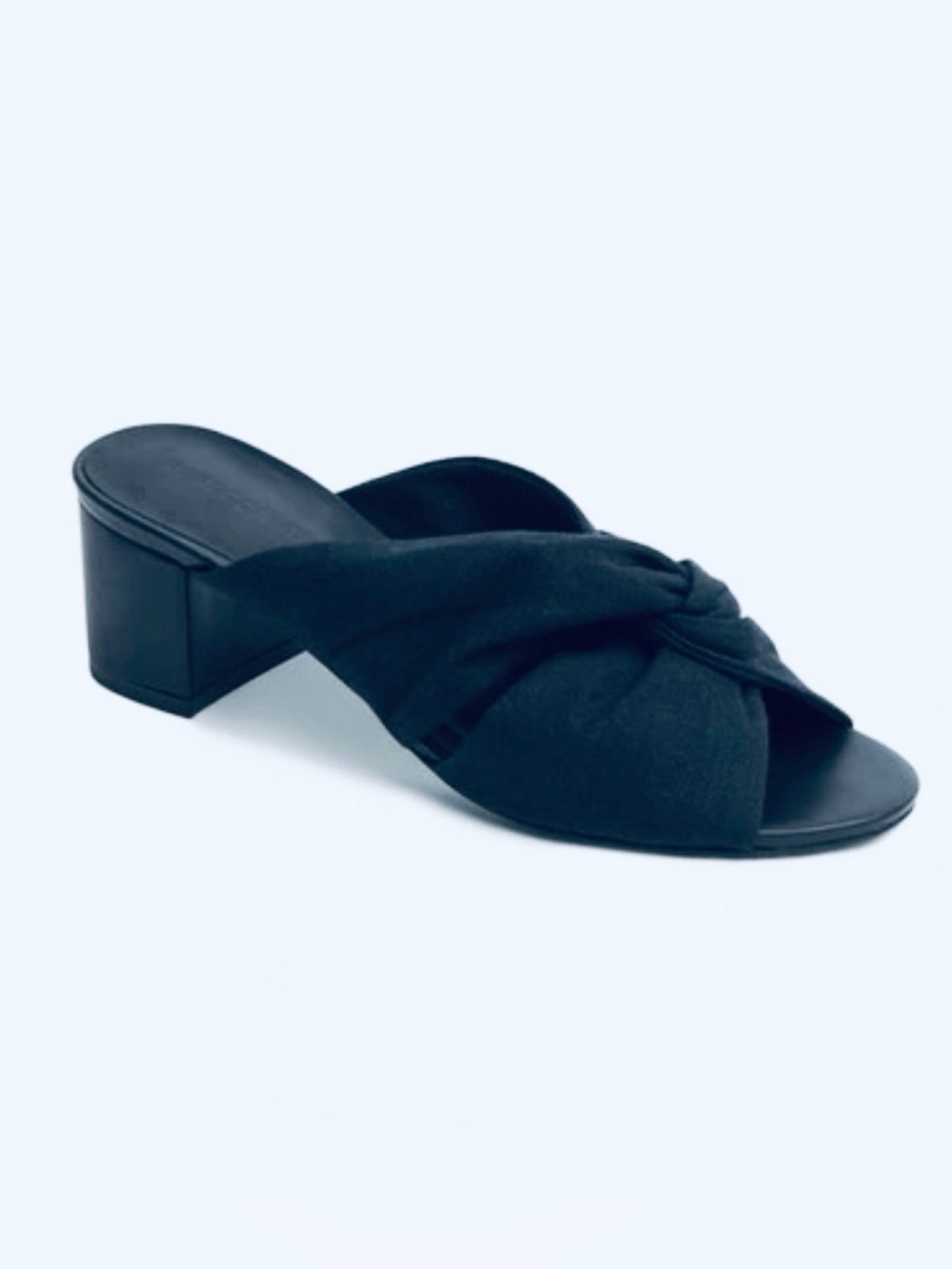 Rebecca Allen The Twist Block Mule, Black, Size 8.5
